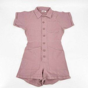 Mod Ref Womens Jumpsuit Coverall Romper Dusty Pink